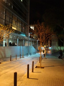 El carrer d'Eduard Flo ilÂ·luminat amb leds